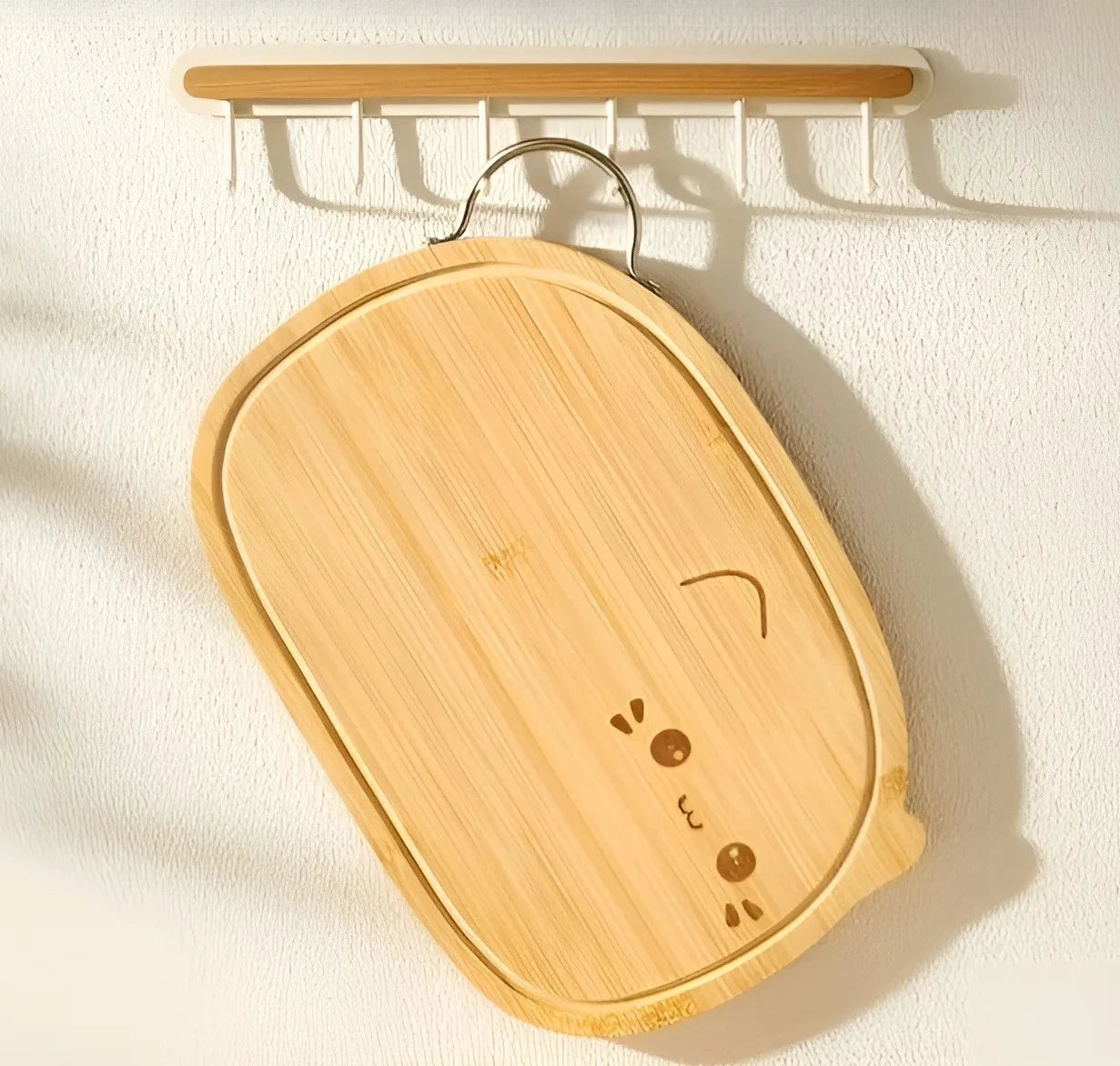 Cutting board household antibacterial and mildew-proof solid wood kitchen - a-large