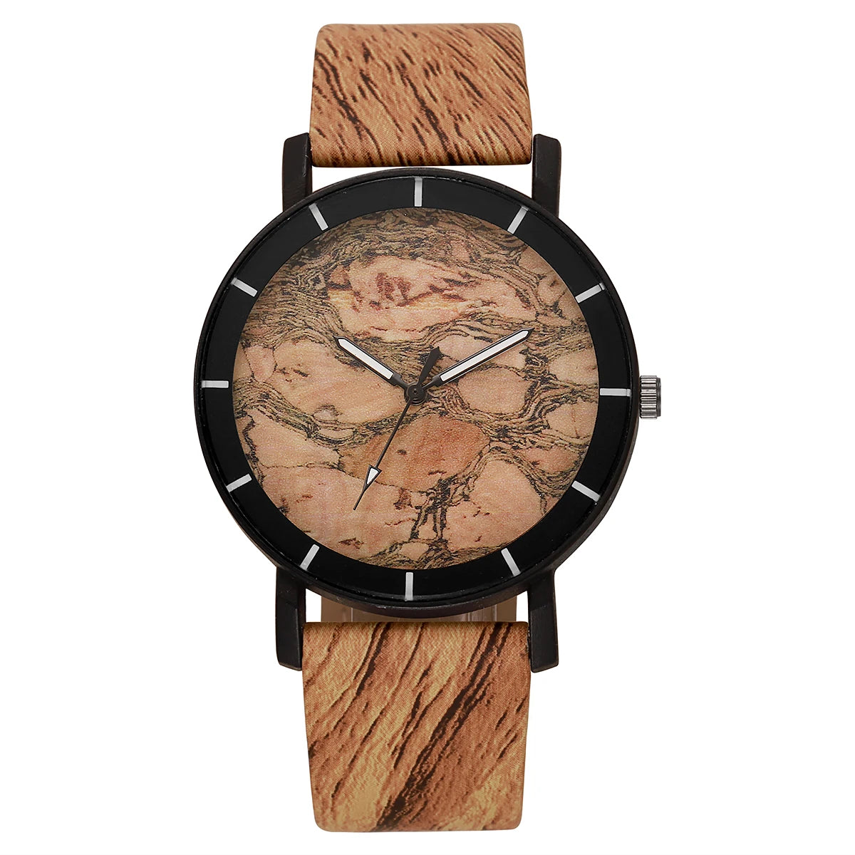 Fashion women watches casual wooden leather strap quartz wristwatches ladies clock reloj mujer - mb307-6