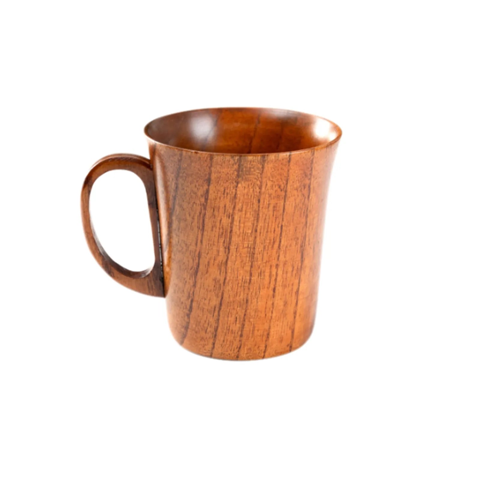 1pcs wooden mugs vintage teacup handmade wood mug coffee espresso tea cups cup trumpet for kitchen living room