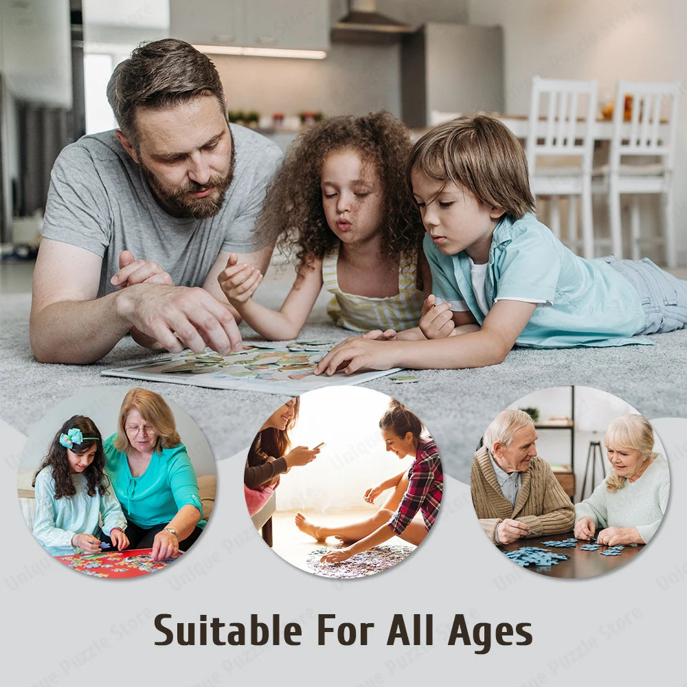 Disney stitch puzzle 108/200/300/500/1000 pieces game jigsaw toys gifts wooden high-quality floor puzzle