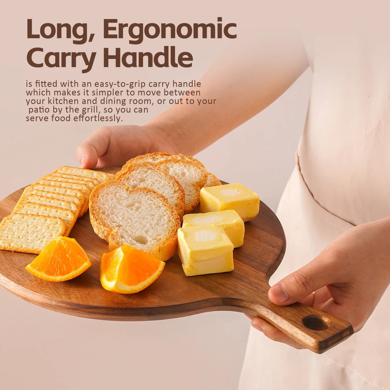 Acacia wood cutting board charcuterie decorative wooden serving for kitchen