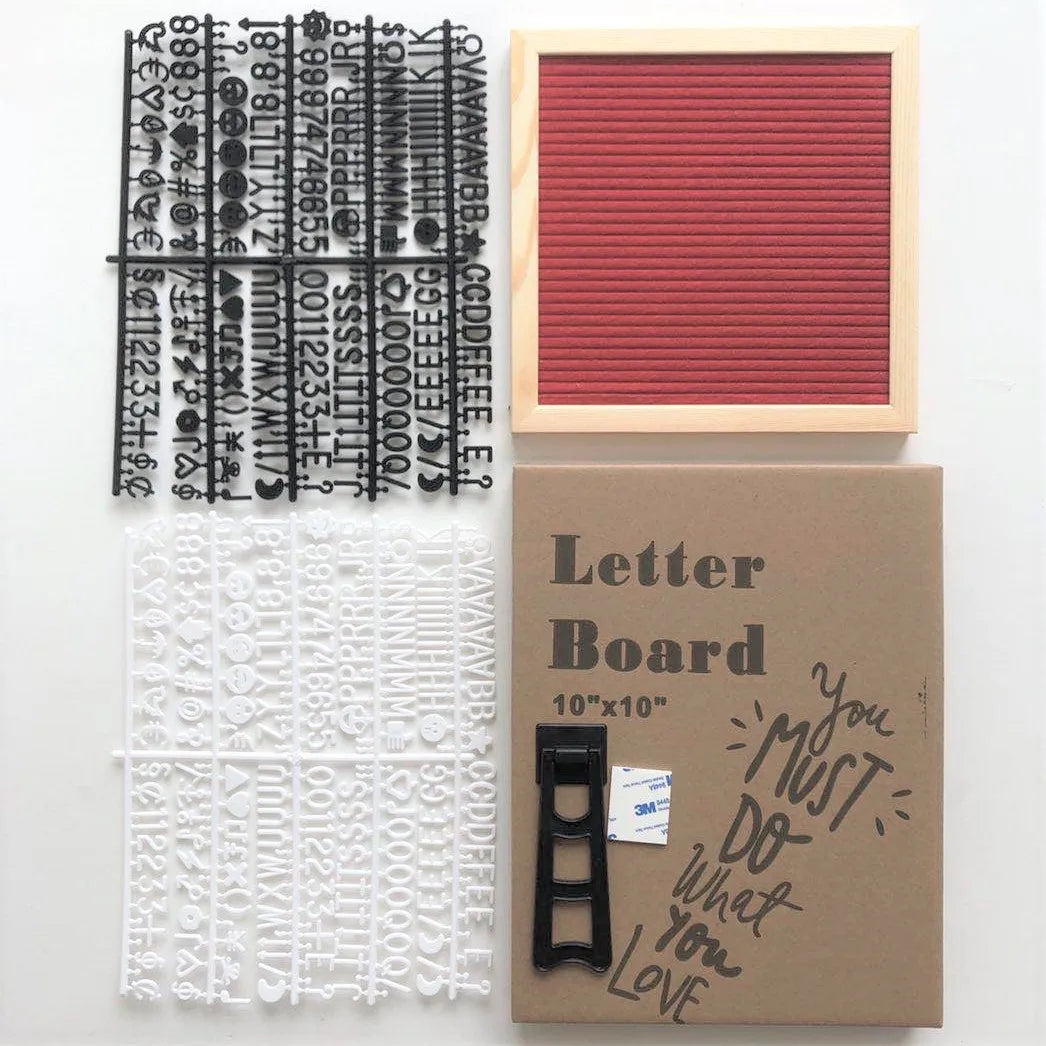 10*10 felt letter decorative boards wood message board birthday party letterboard 460 letters photo frame with bracket