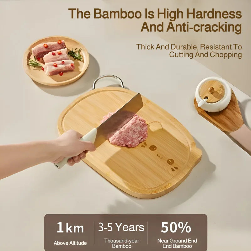 Cutting board household antibacterial and mildew-proof solid wood kitchen