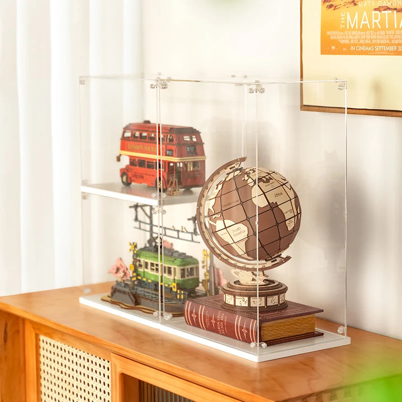 Robotime rolife global wonders for kids easy assemble model building block sets home decor great 3d wooden puzzle gifts