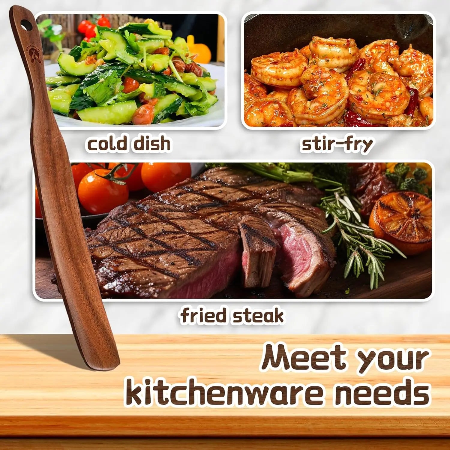 Wooden spoons for cooking,12.8 inch wood corner spoon cooking,wooden cooking utensils - united states