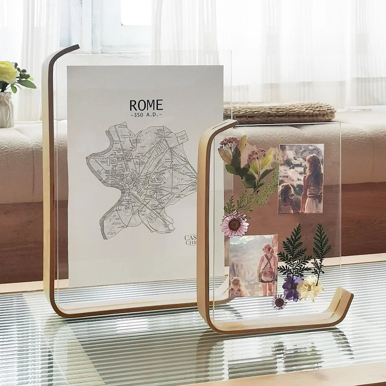 wooden-picture-frame-swing-table-diy-transparent-herbarium-display-frame-acrylic-double-sided-personalized-photo-box-home-decor