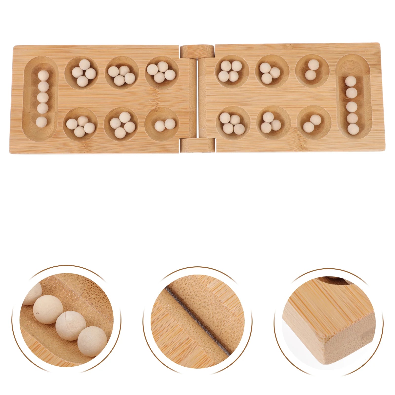 Game mancala board chess games african kids wood checkers wooden travel folding set family toy puzzle strategy brain