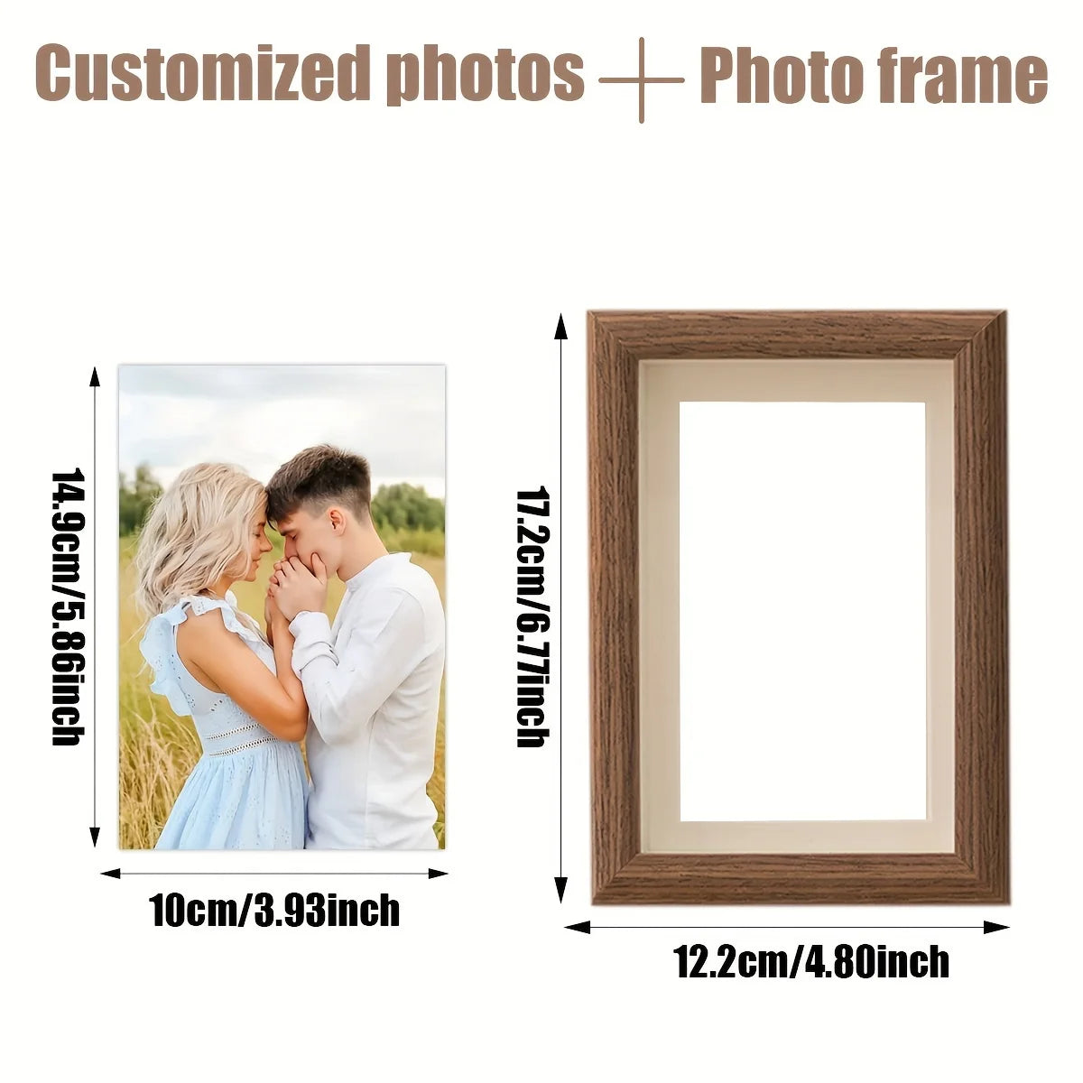 Personalized wooden photo frames custom frame ornaments simple holiday gifts indoors commemorate precious memories