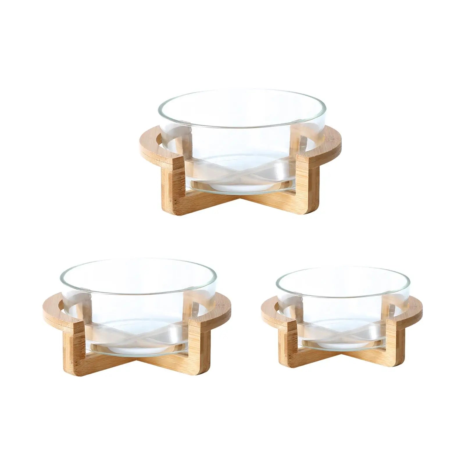 Salad serving bowl utensils with wooden stand cake dessert food for fruits appetizer snacks party home
