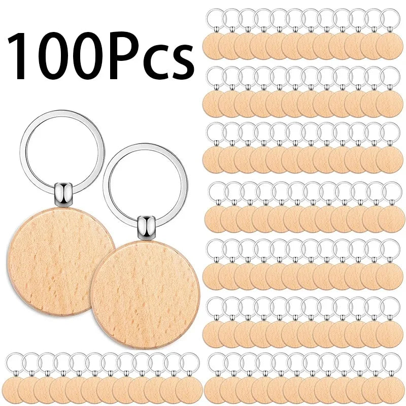 100pcs-round-wooden-key-ring-portable-beech-keychain