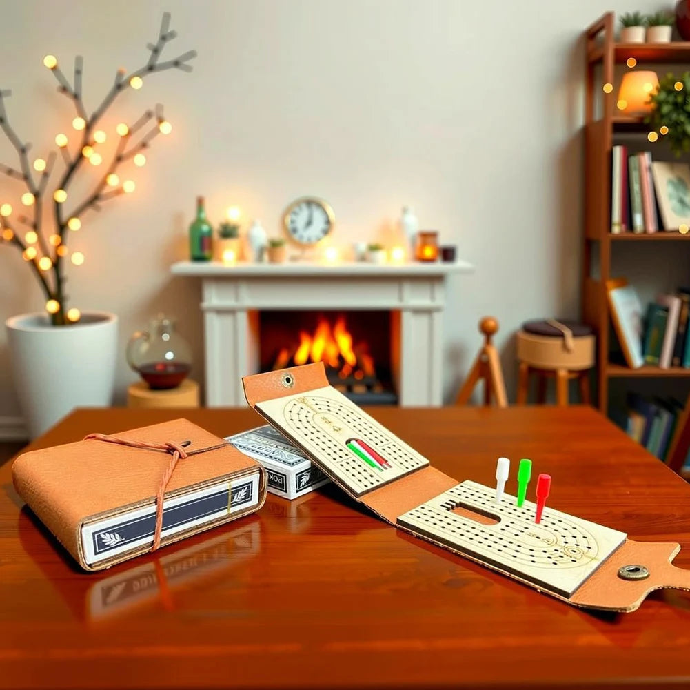 classic-cribbage-board-game-set-with-6-colorful-pegs-and-deck-of-cards-for-family-fun-and-travel