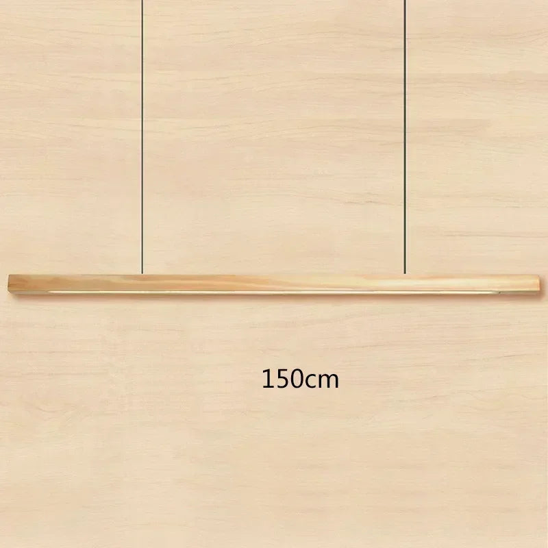 Nordic walnut solid wood pendant light led for dining tables study rooms bar counters office desks indoor home lighting