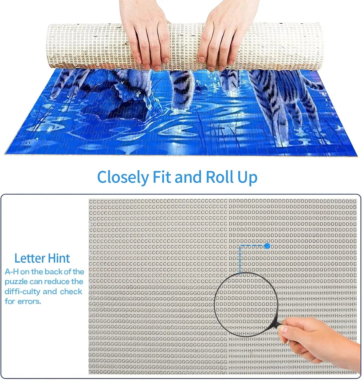 1000/500/300 pieces white tiger adult wooden puzzle jigsaw puzzles for gameroom bedroom party birthday gift challenging