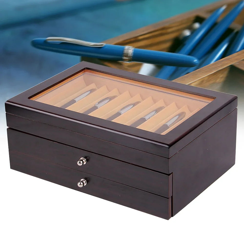 Pen display box collection storage for storing fountain pens ballpoint marker - multipurpose