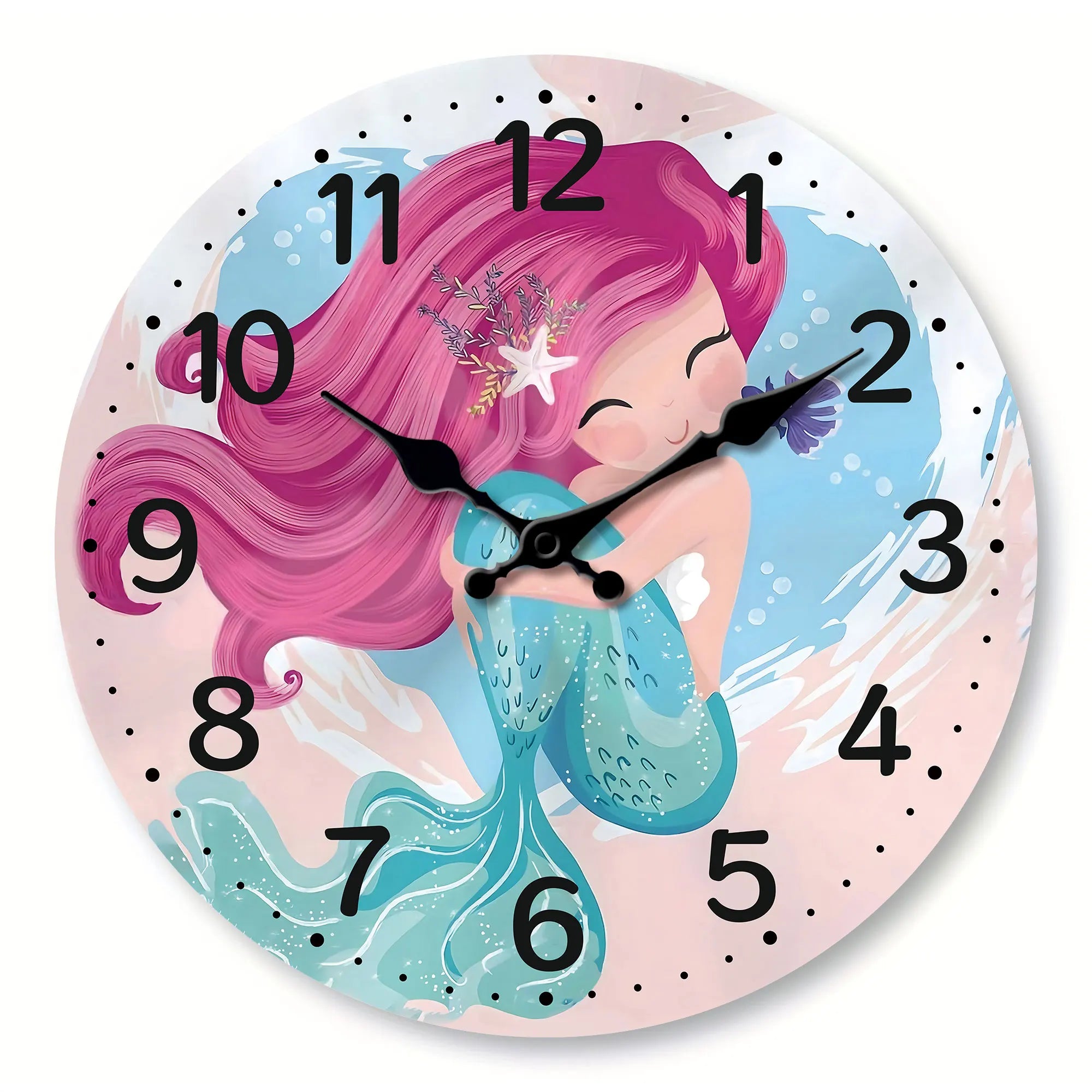 a-cute-mermaid-wooden-wall-clock-sea-beach-theme-battery-powered-silent-quartz-clock-living-room-kitchen-bedroom-bathroom