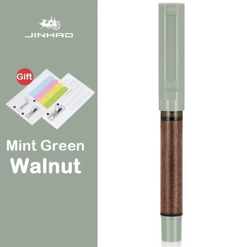 Jinhao 58 wood fountain pen high quality colors student f ef nib ink calligraphy stationery school office supplies