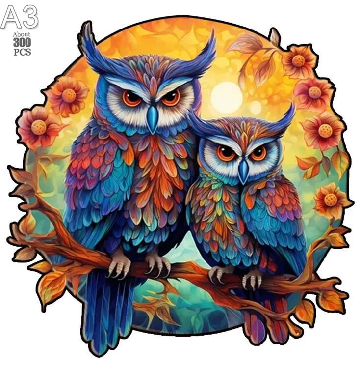 Wooden animal puzzle for kids adults exquisite educational decompression toys creative lovely dog wood jigsaws holiday