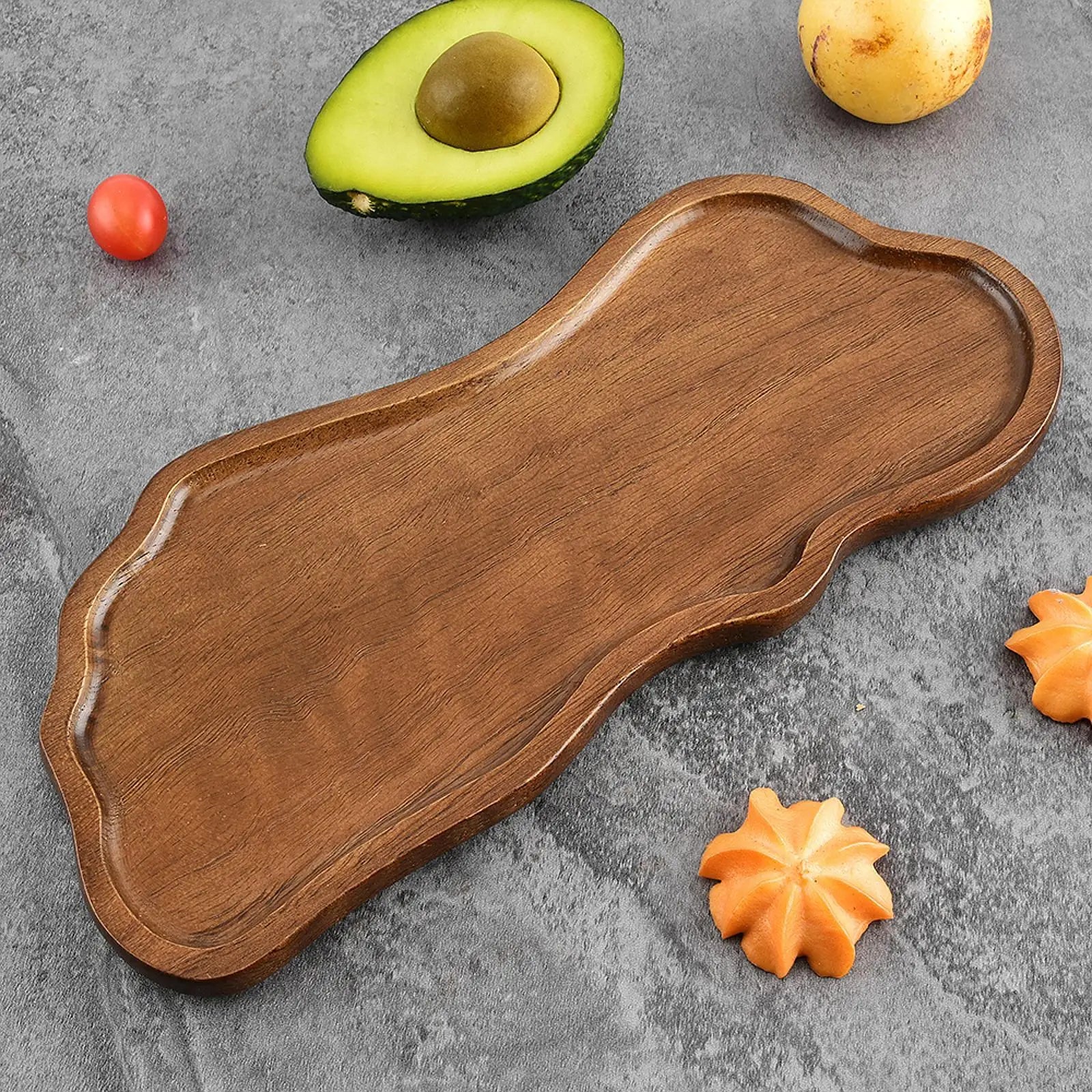 ‌premium-handcrafted-wooden-tea-coffee-tray-multi-purpose-fruits-snacks-cake-storage-elegant-home-decor-piece-essential-gift‌