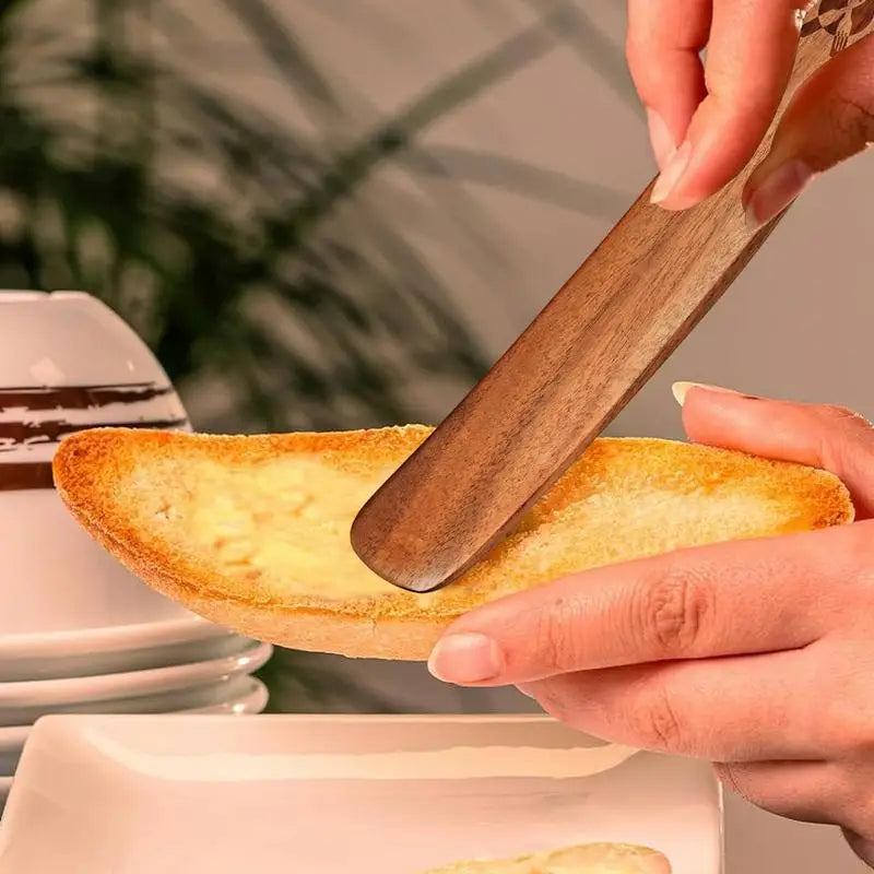 Wooden kitchen utensils set 28cm spoons cooking stirring salad mixing serving spurtles tools