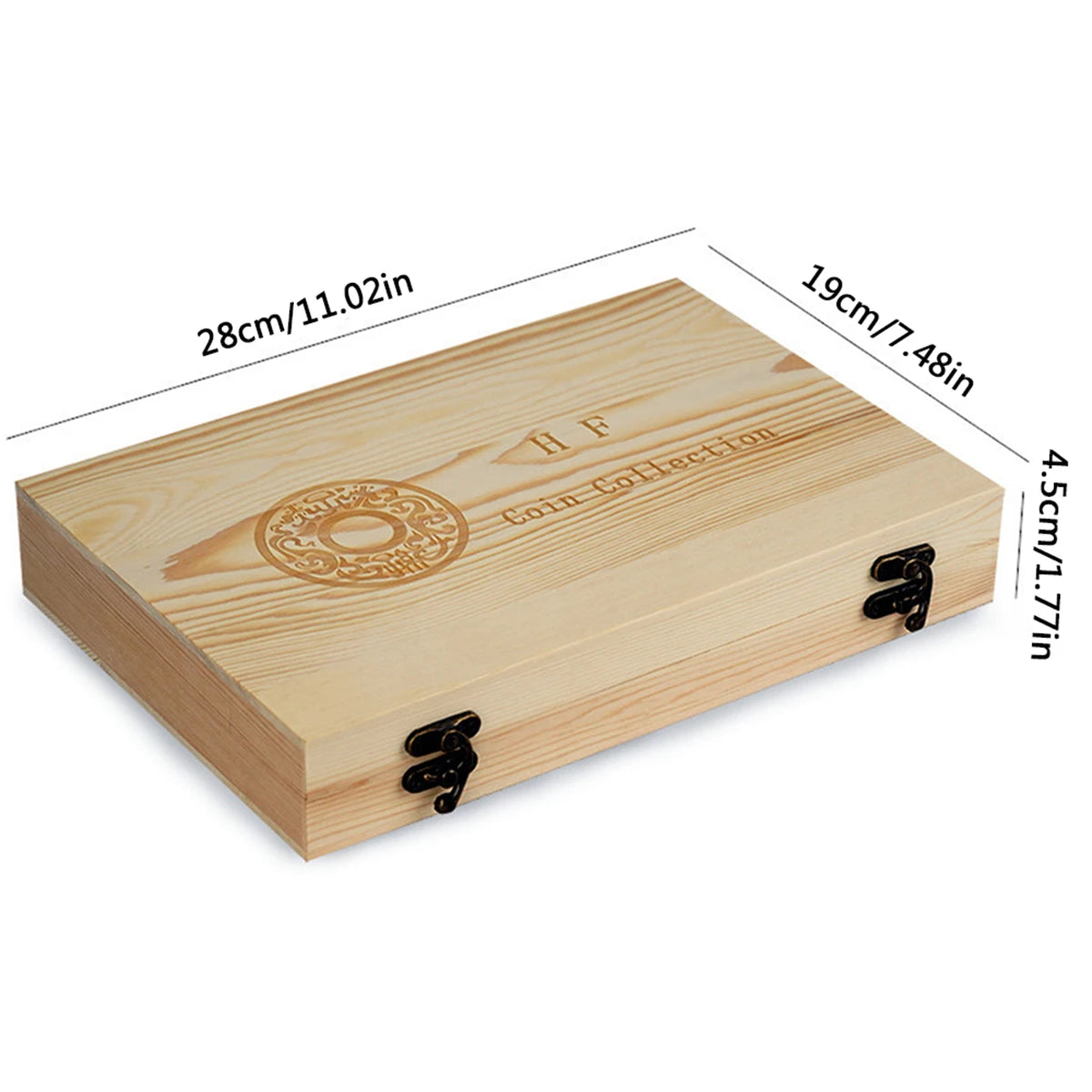 1set 100cps commemorative coin protection boxes with adjustable design container holder collect box case - 701354