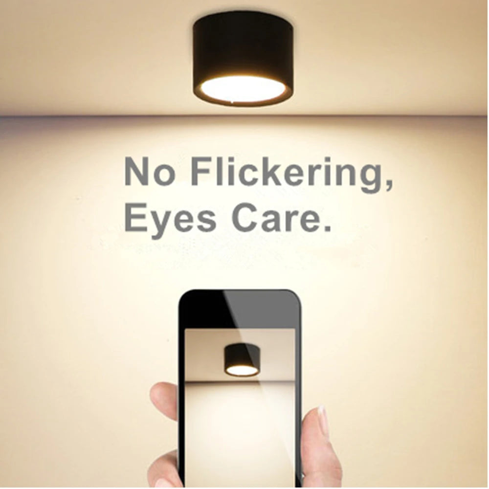 Modern ceiling lamp wooden light surface mounted led 5w 12w for kitchen living room lighting spotlight