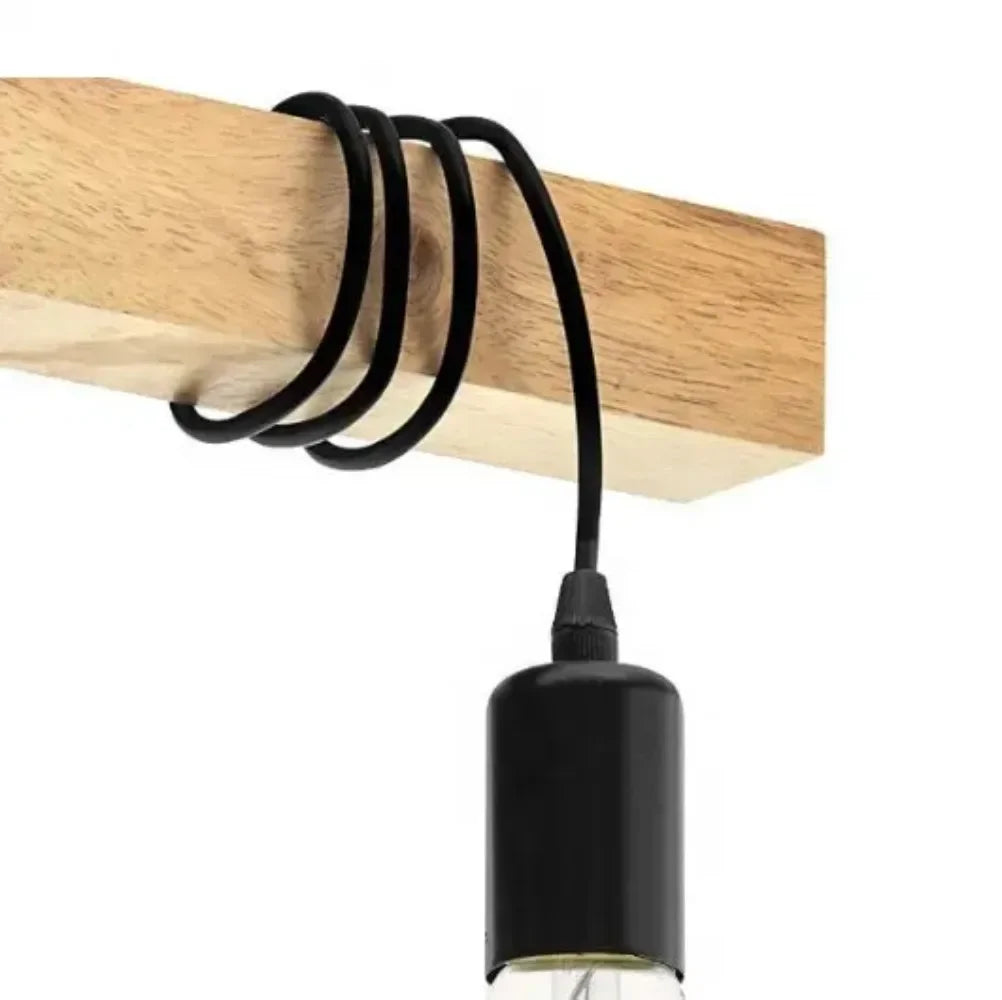 Retro chandelier ceiling light wood art winding ceiling/hanging lamps for living room dining bedroom