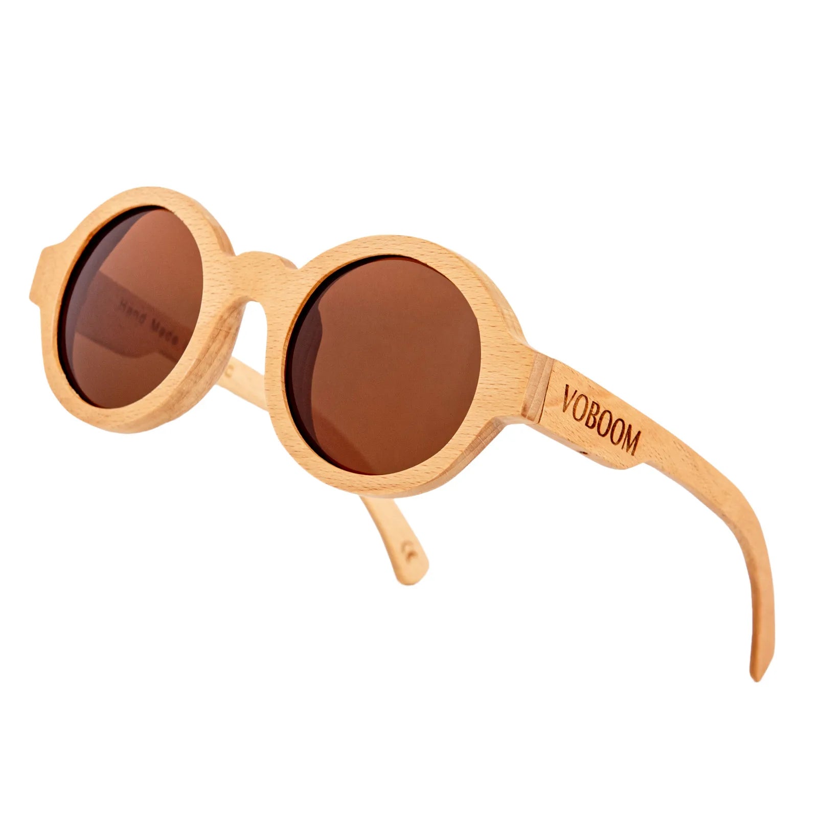 Voboom unisex carved design sunglasses polarized classic bamboo wooden sun glasses natural men women retro handmade