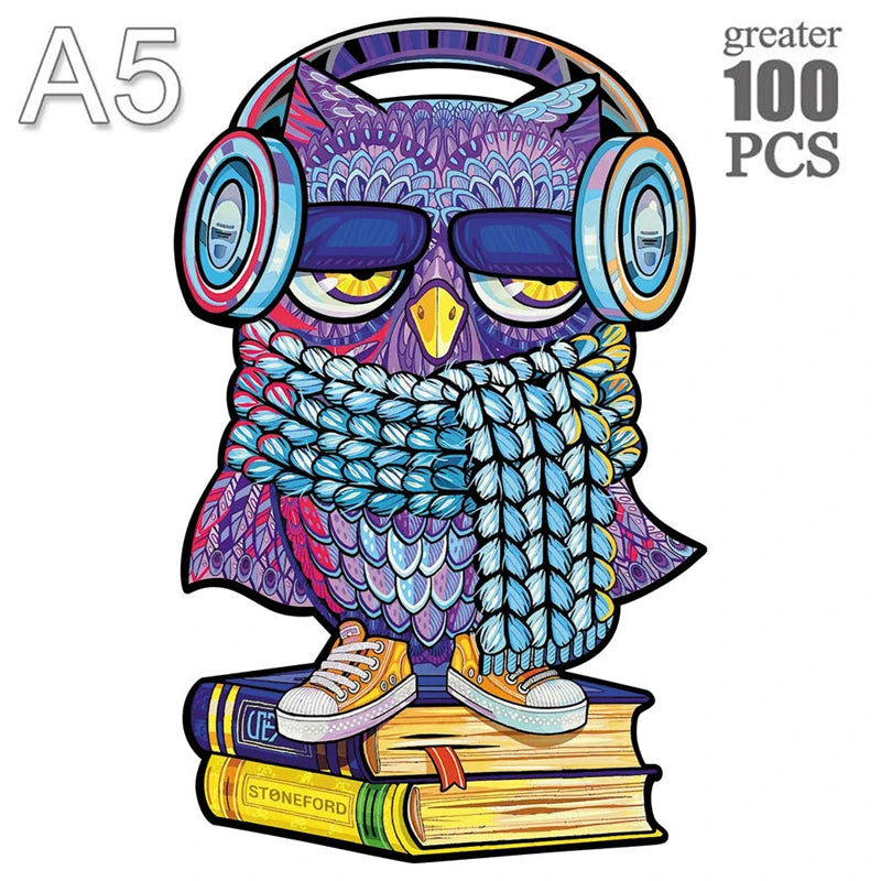 High quality hedgehog jigsaws diy wood jigsaw for kids adult dog wooden animal puzzle brain twister intelligent toys