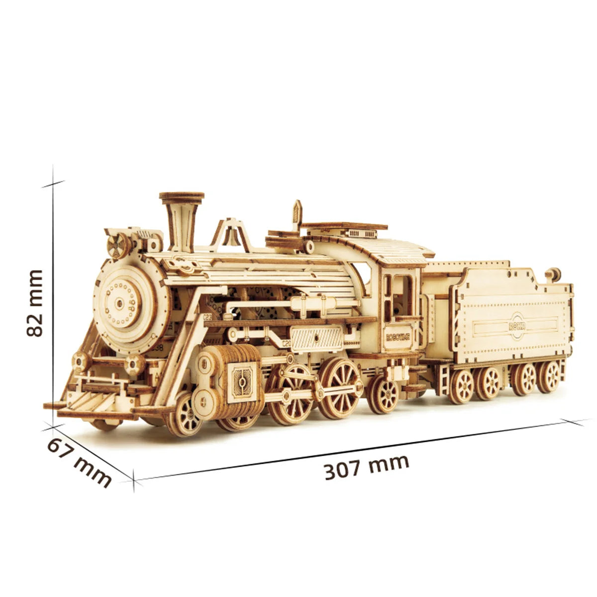 Robotime rokr classic car 3d wooden puzzle train army jeep heavy truck vintage 1:15 scale model building kits for kids