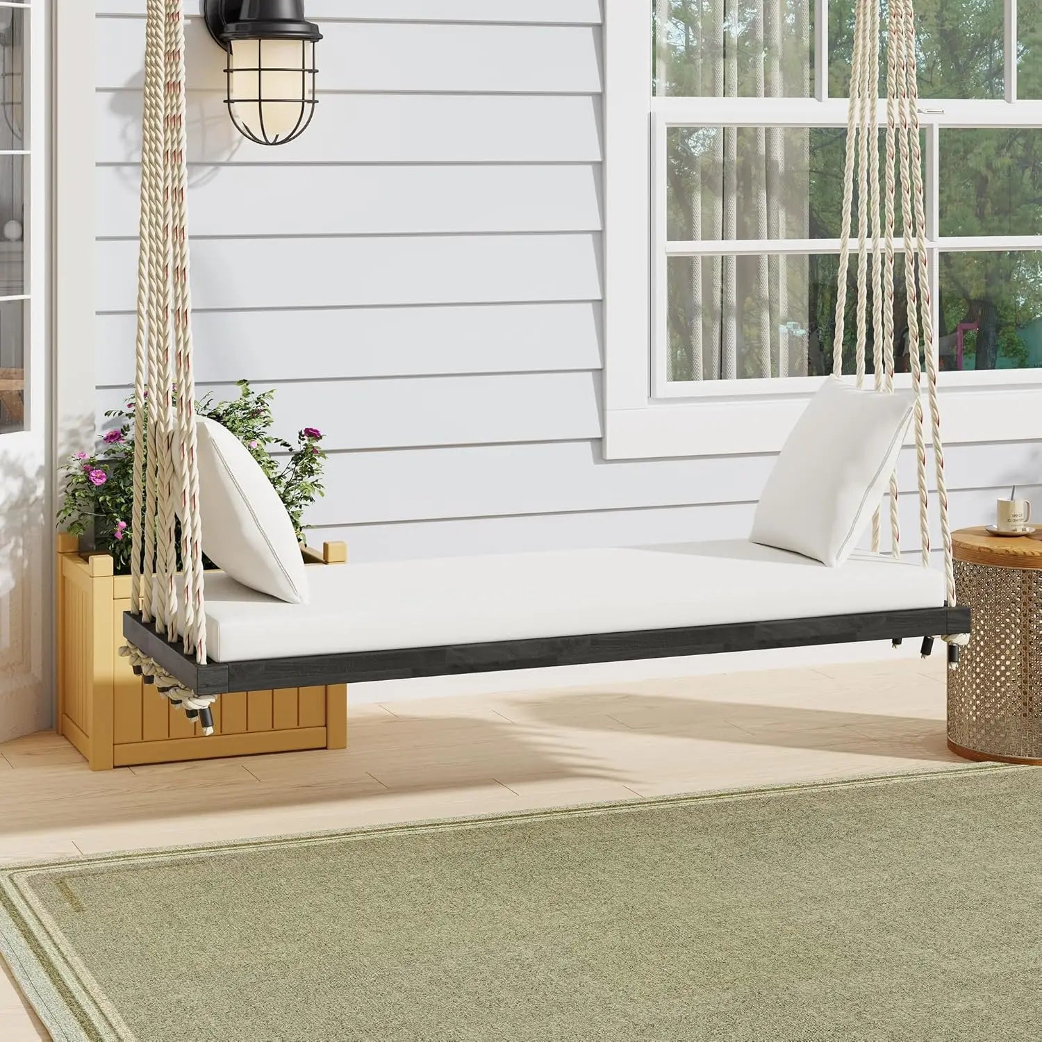 acacia-wood-porch-swing-bench-with-cushion-pillows-63-outdoor-hanging-bench-for-2-adults-rustic-10-8ft-ropes-white