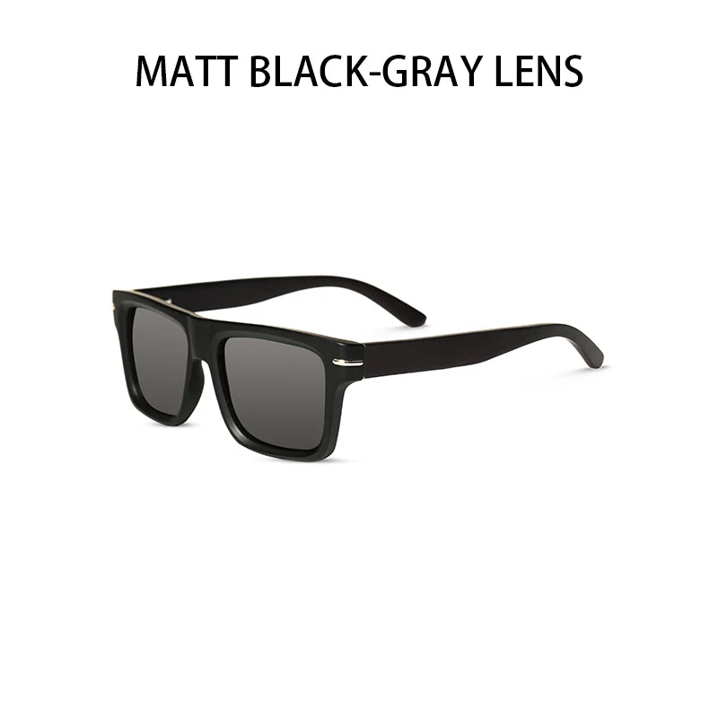 Wood sun glasses man natural wooden sunglasses women eyeglasses polarizing uv protection eyewear oi9909 - black / oi