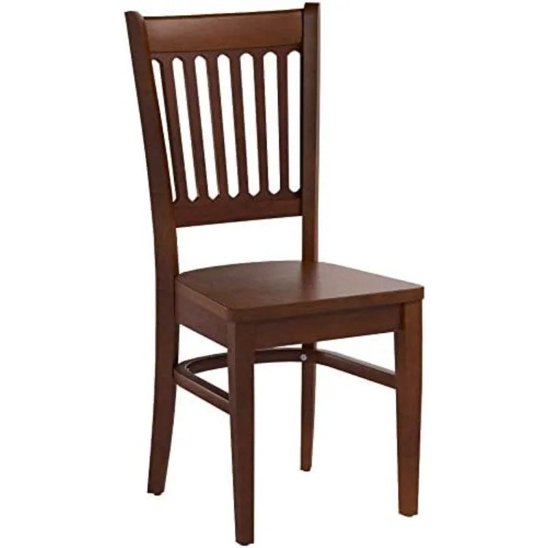 Furniture vac-esp-w vancouver kitchen dining chairs - slat back wood seat set of 2 espresso - united states