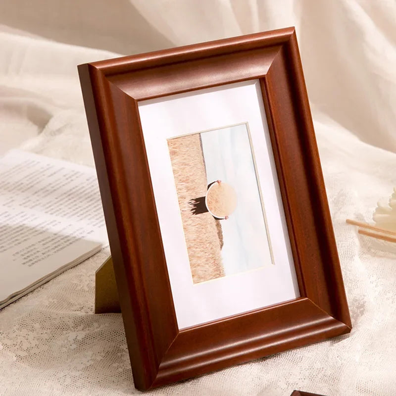 Beautiful wooden frame,empty frame,solid wood picture frame pendulum table,tabletop decoration wall housewarming gift