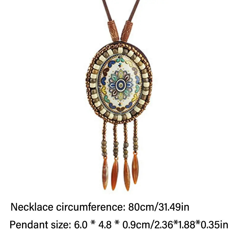 5 styles handmade nepal buddhist mala bead pendant necklace ethnic wooden long jewelry gift for women men elegant