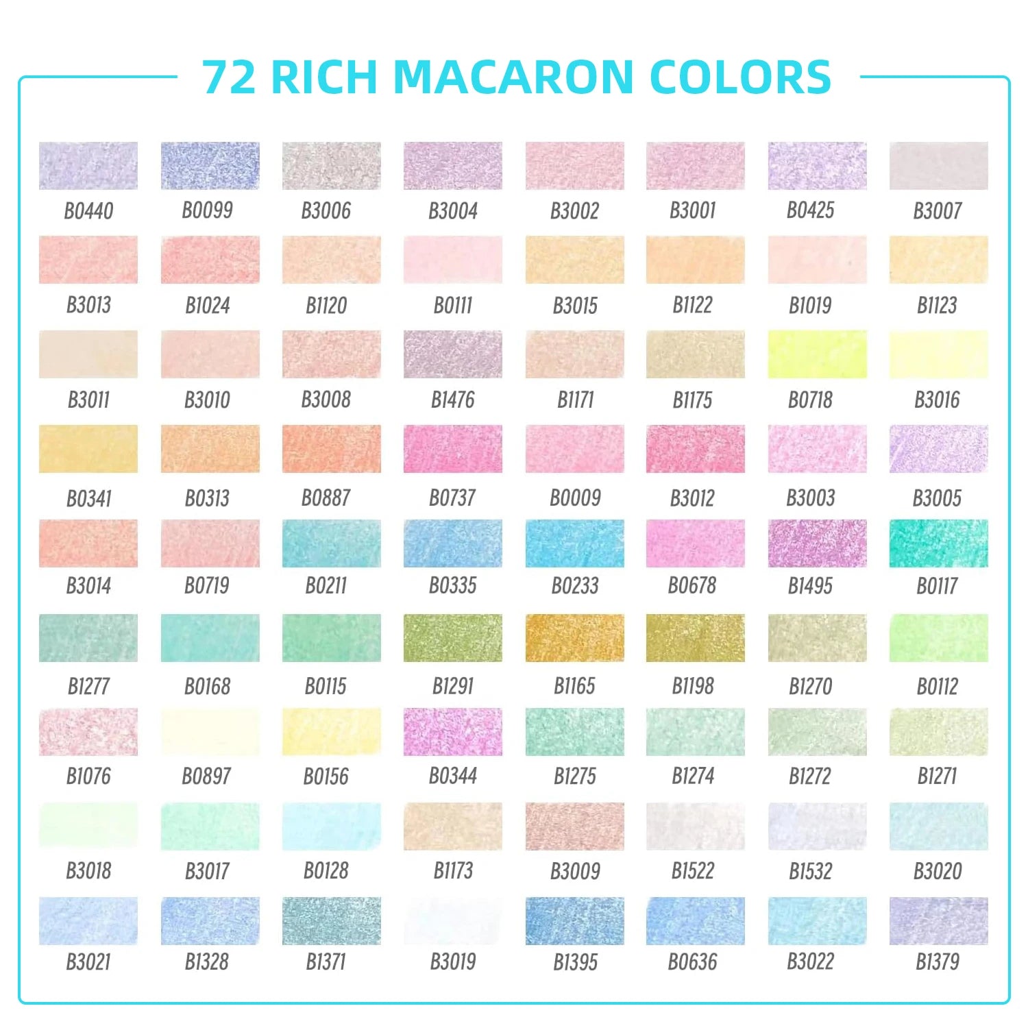 72 piece macaron colored pencils,soft core colors for adults drawing blending sketching shading vibrant - color