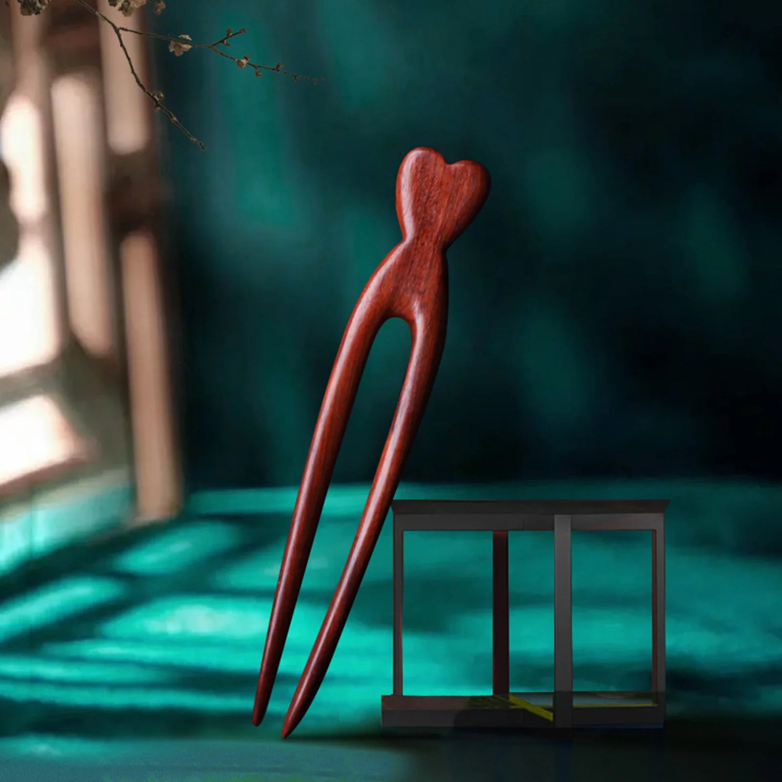 Simple chinese hair sticks wooden u shaped forks for women bun maker hairpins accessories retro fashion headpieces