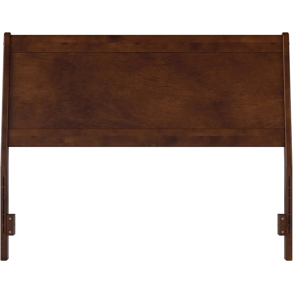 Casanova full solid wood panel headboard walnut