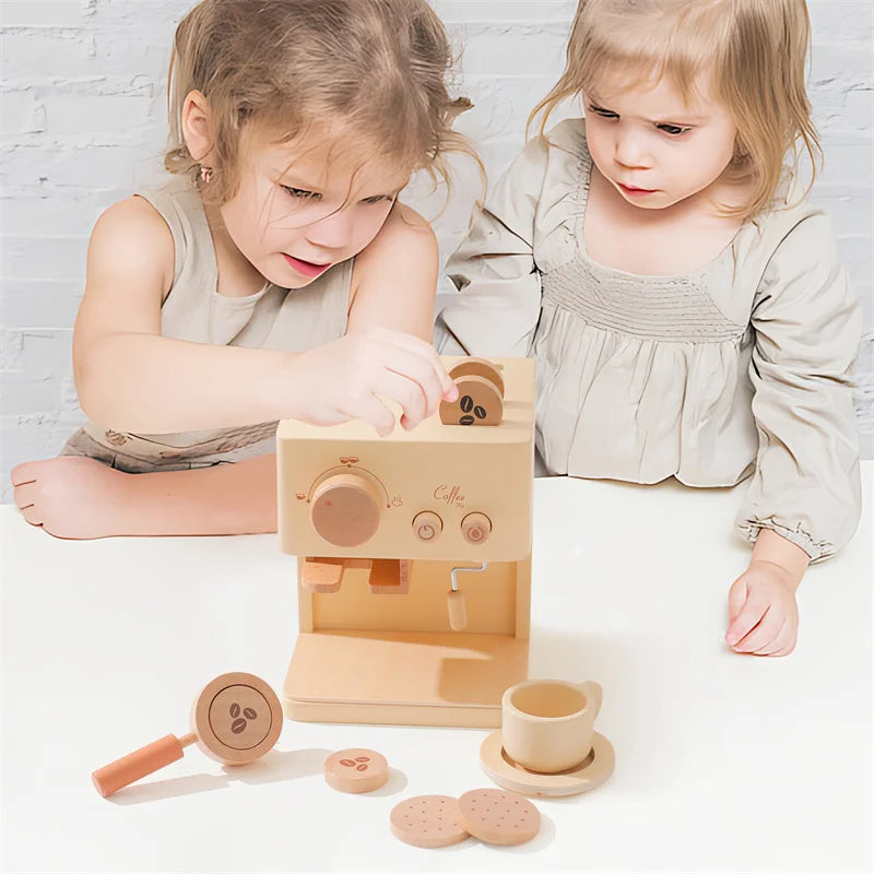 Wooden educational toys baby stacked toy characters pretend to play room decoration kid building block game - stacking