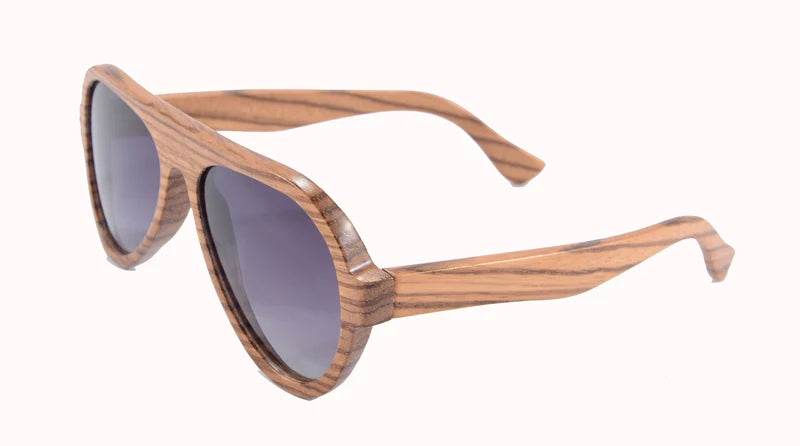 Shinu brand wooden sunglasses men 2023 wood for high quality polarized handmade glasses vintage lenses - zebra / tac