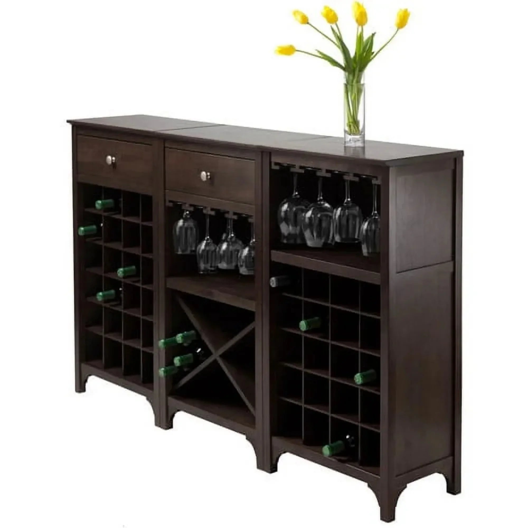 Modular wine cabinets made of solid and composite wood for durability - united states - wine rack