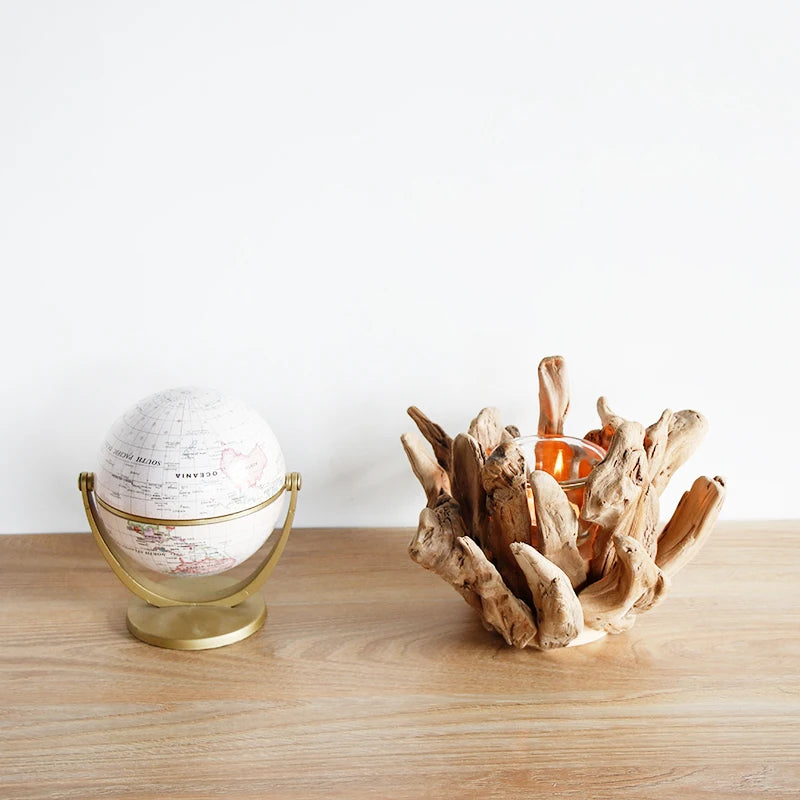 European style wooden candle holders light stand romantic candlelight dinner accessories home decoration small