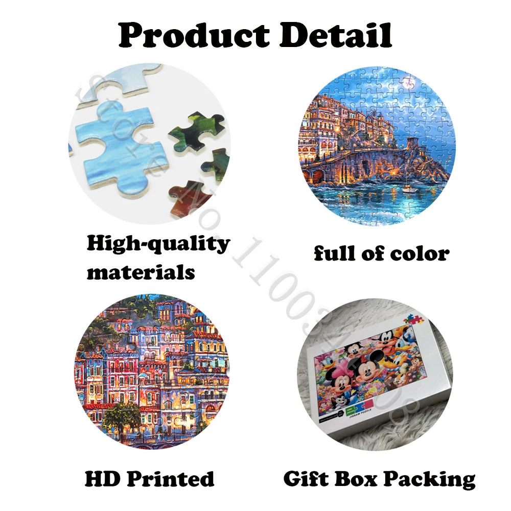 Photo custom jigsaw puzzle 1000 pieces for adults kids educational toys puzzles board game assembling picture