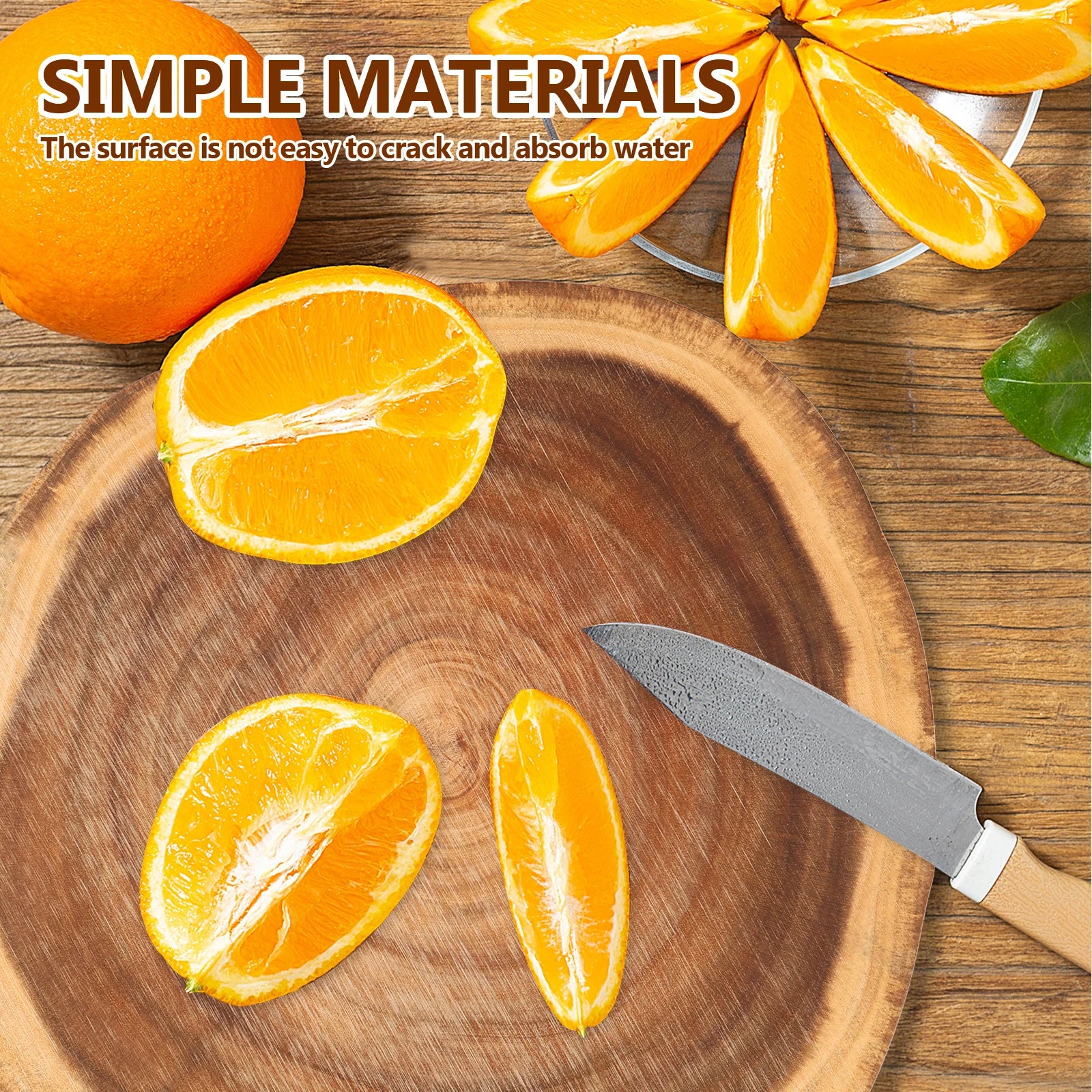 Cutting board irregular chopping double sided acacia wood multipurpose kitchen