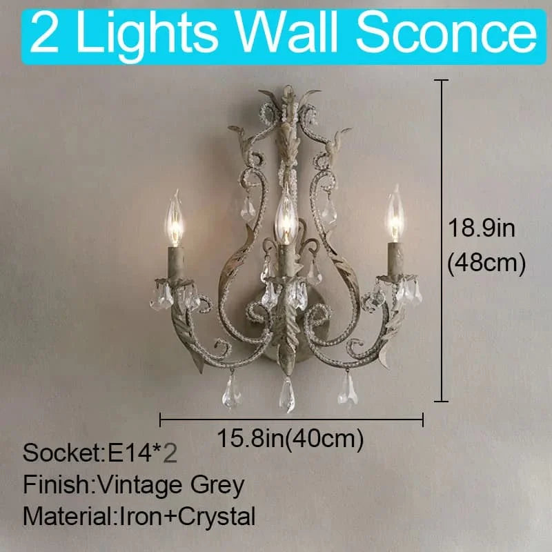 Vintage wood wall lamp for living room antique farmhouse candle sconce bedroom bedside mid century wooden lights