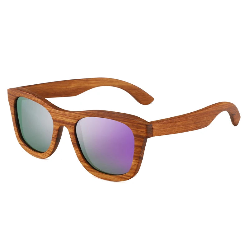 Retro square wooden sunglasses fashion women men luxury brand sun glasses vintage outdoor shade driving man lady uv400
