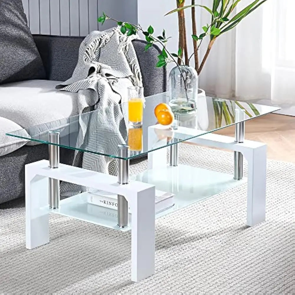 39.5 * 23.5 17.5 living room rectangle coffee table tea suitable for waiting side w/wooden leg - white / united states