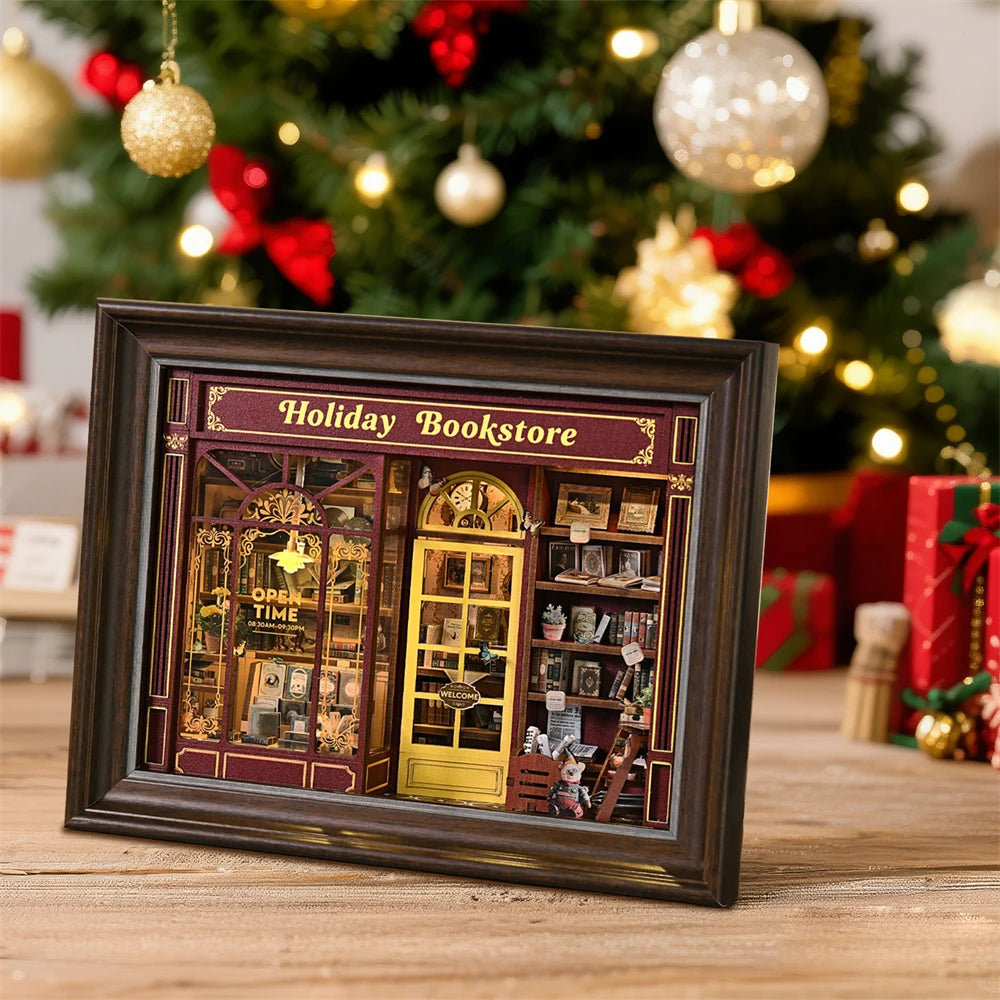 book-nook-kit-holiday-bookstore-diy-3d-wooden-puzzle-dollhouse-photo-frame-ornament-model-bookend-building-home-decoration-1