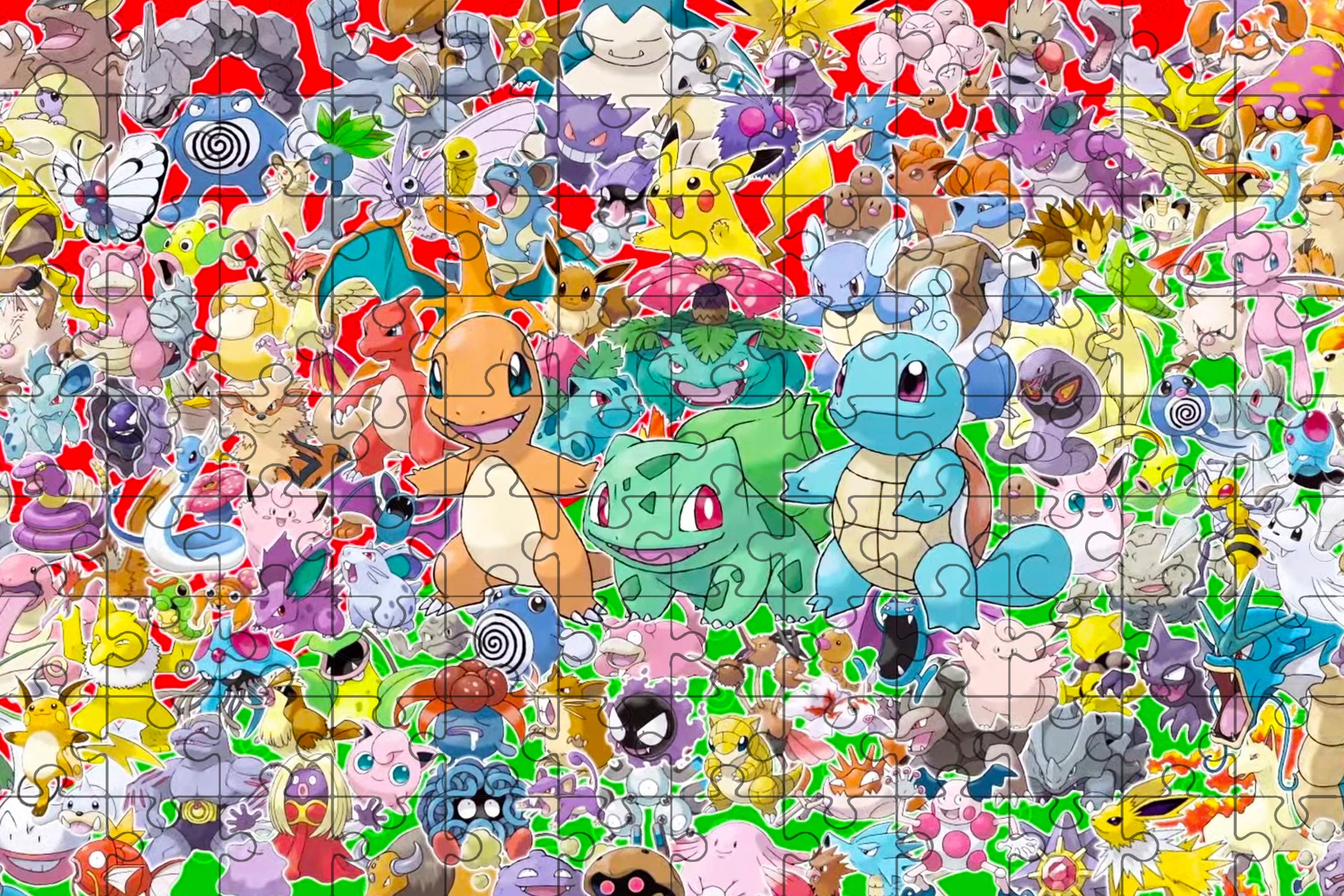Pokemon jigsaw puzzle pikachu 108/200/300/500/1000 pieces wooden onepiece puzzles for adults childreneducational toys