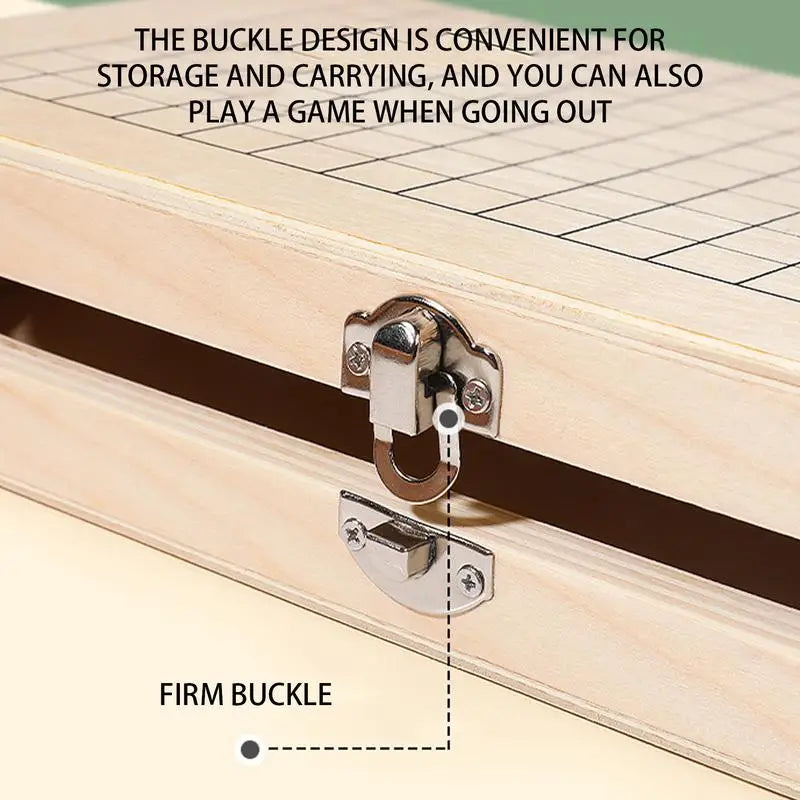 Go game foldable black and white weiqi chessman chess set children puzzle board wooden toys gifts - cn