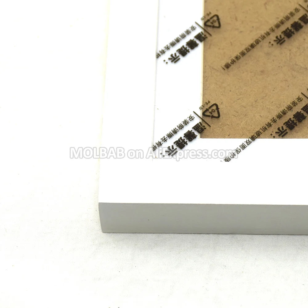 Wooden wall mounted picture frame modern brief style flat molding border with photo mat decoration 7/12/16 inch